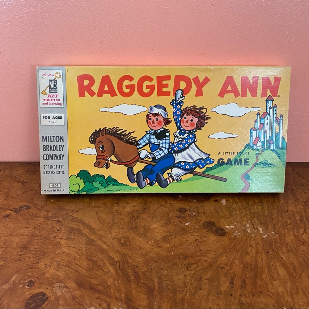 1954 Vintage RAGGEDY ANN Board game 4809 MILTON BRADLEY